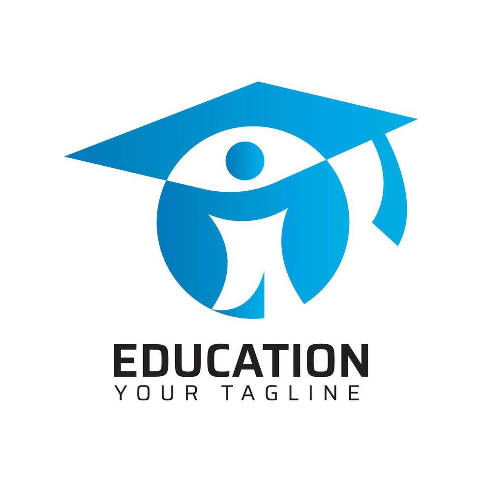Man Circle Education Logo vector