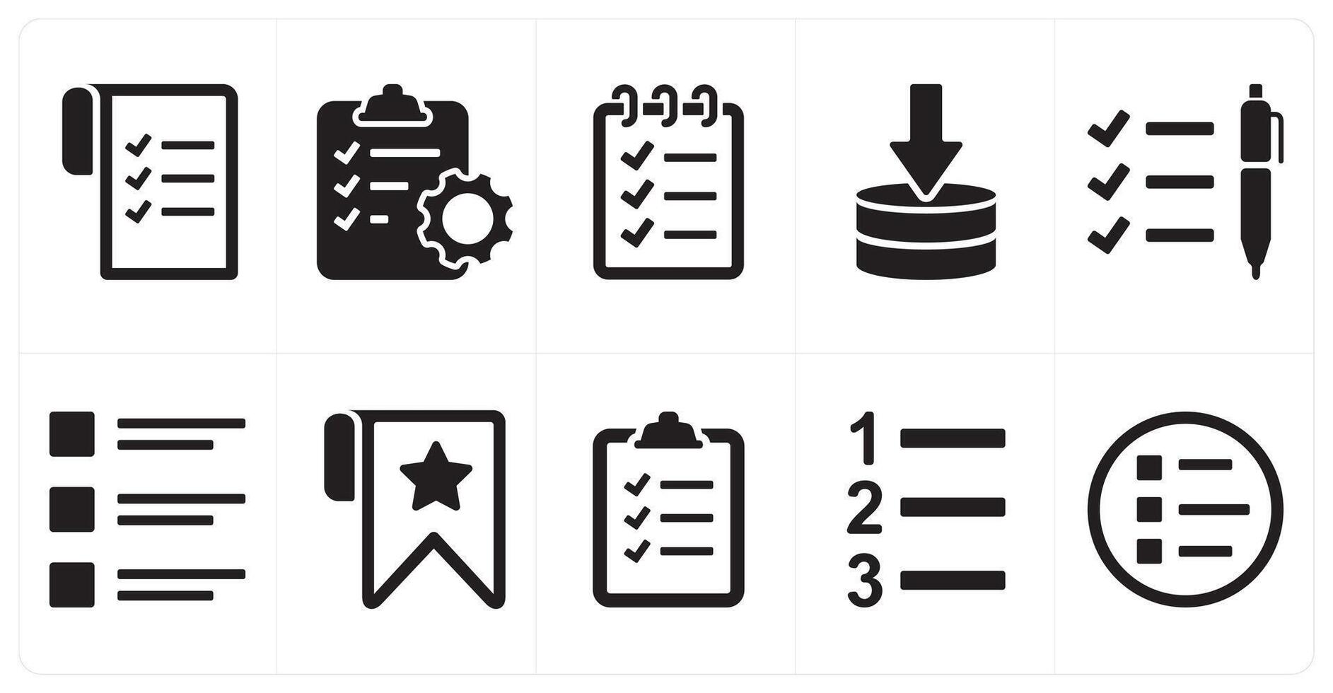 A set of 10 mix icons as target, site vision, web search vector