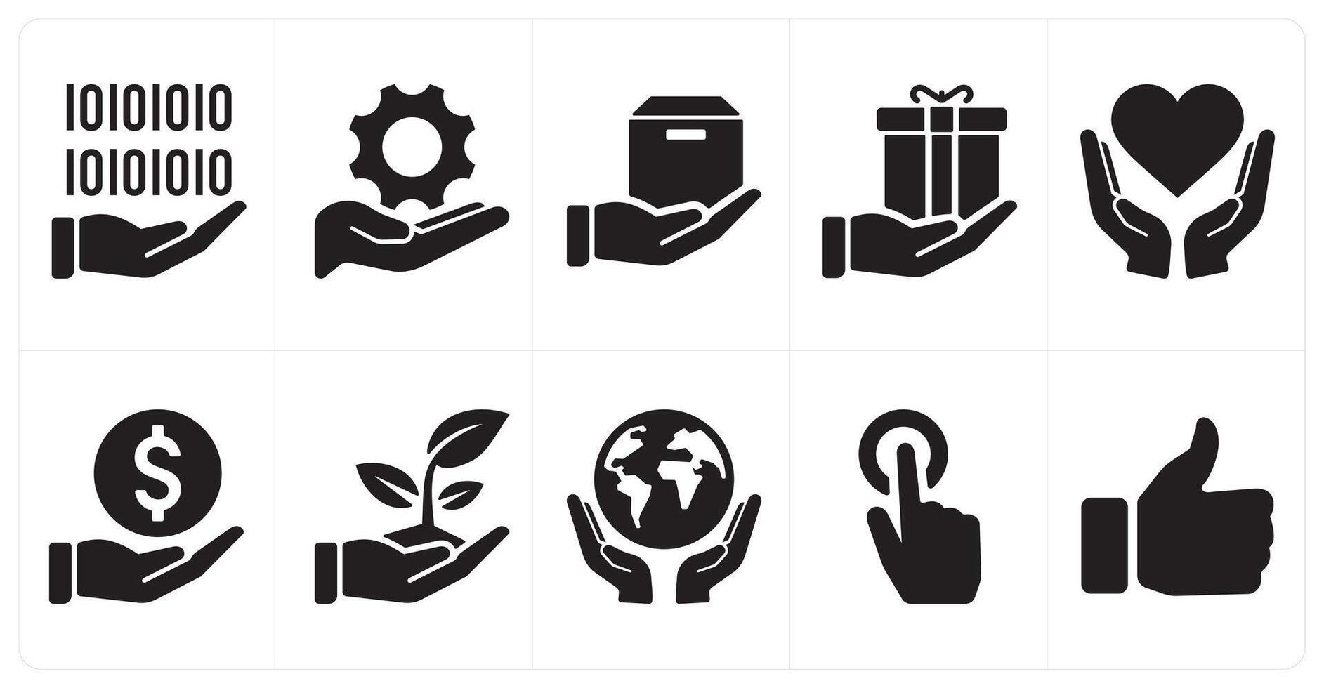 A set of 10 mix icons as text document, save document, invoice vector