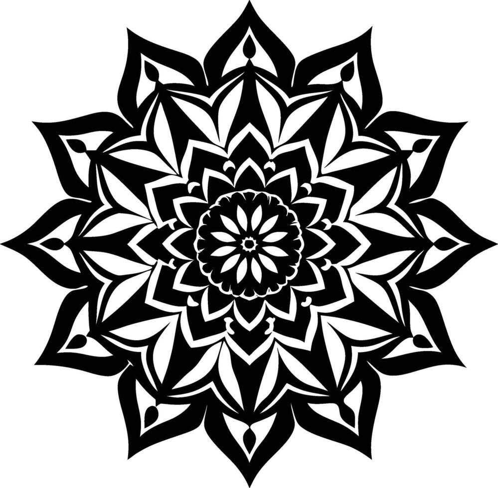 Timeless Elegance Mandala vector