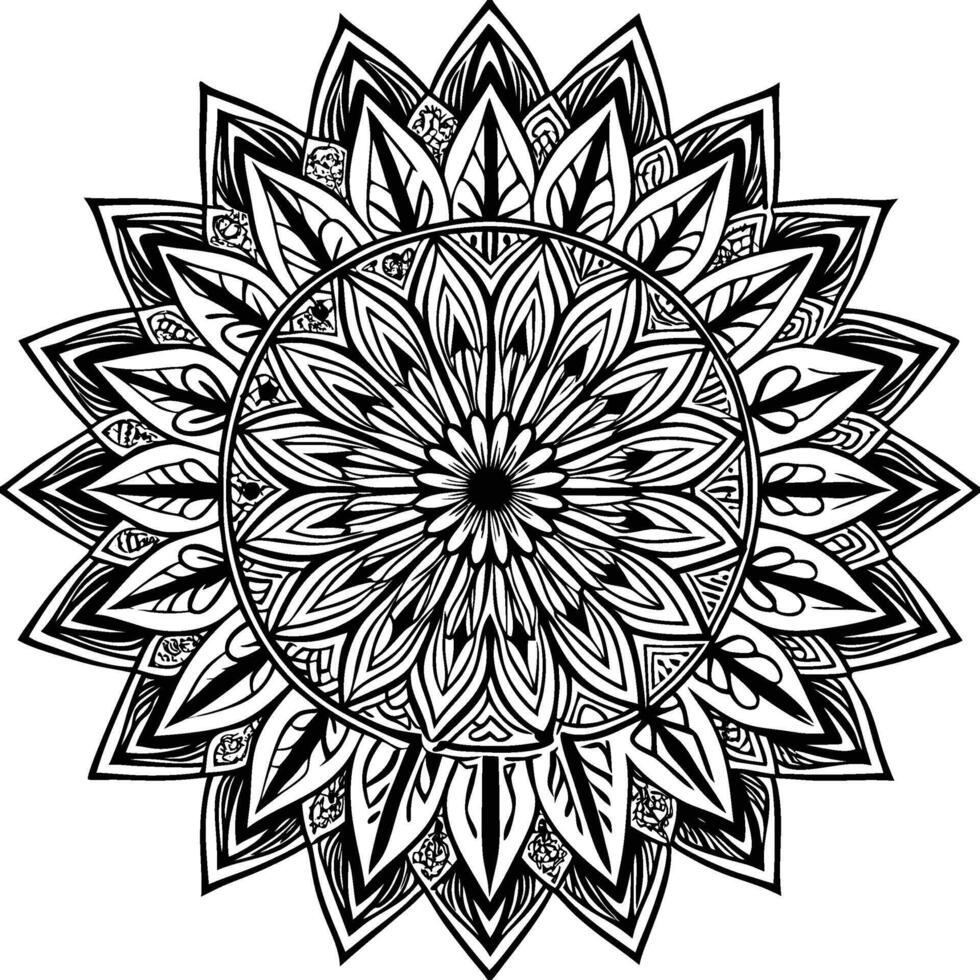Delicate Balance Mandala vector