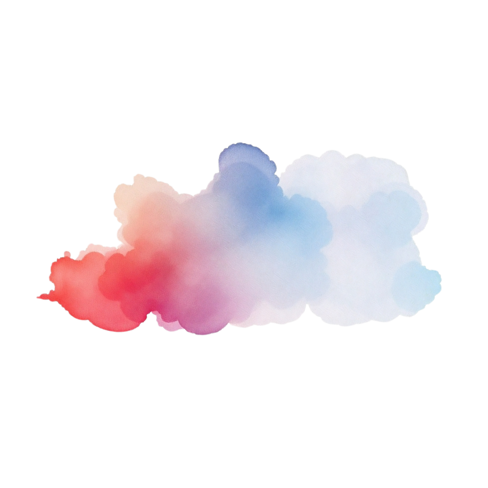 Cloudy watercolor gradients png