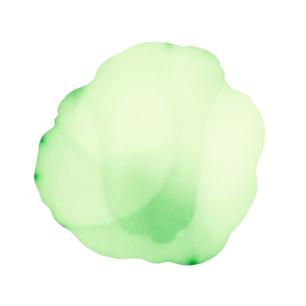 Green watercolor blob png