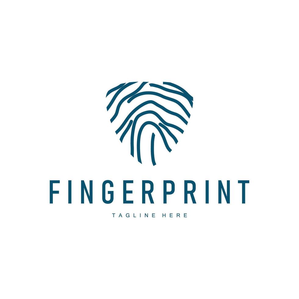 fingerprint logo business branding vector