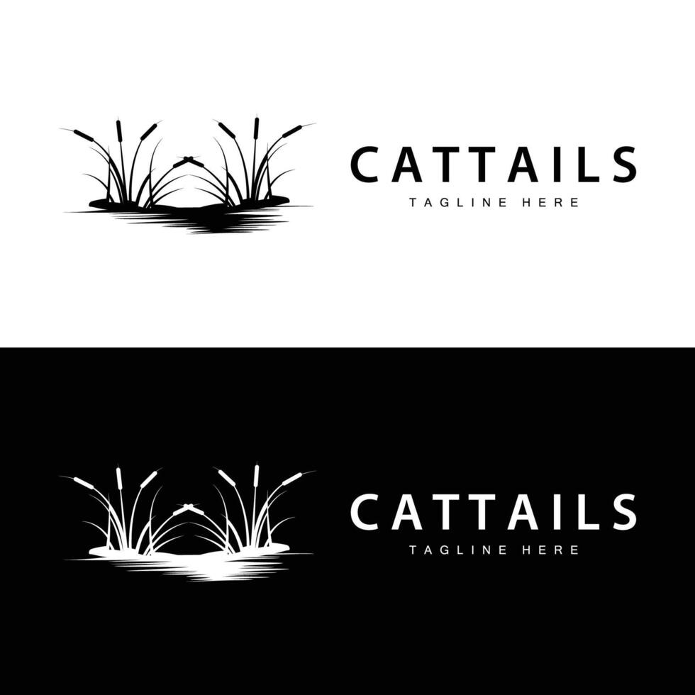 Cattail Design Simple vector