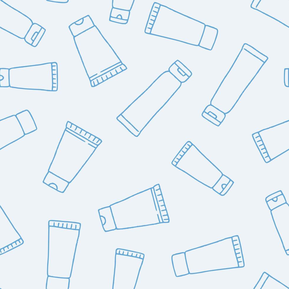 Outline Tube Seamless Pattern illustration for Print, Wallpaper, Decoration. vector
