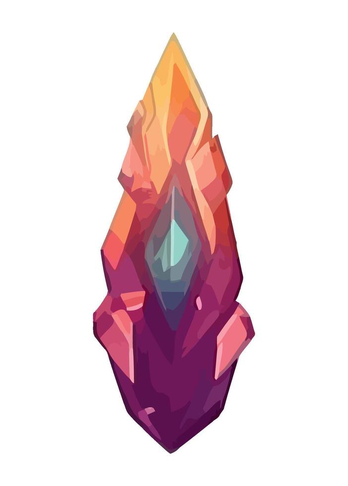 Shiny gemstone jewelry and luxury gift isolated vector