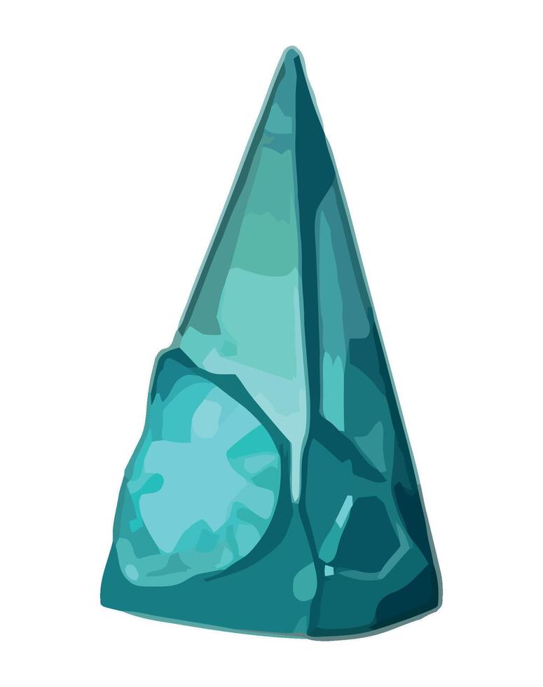 Shiny crystal gemstone illustration design isolated vector