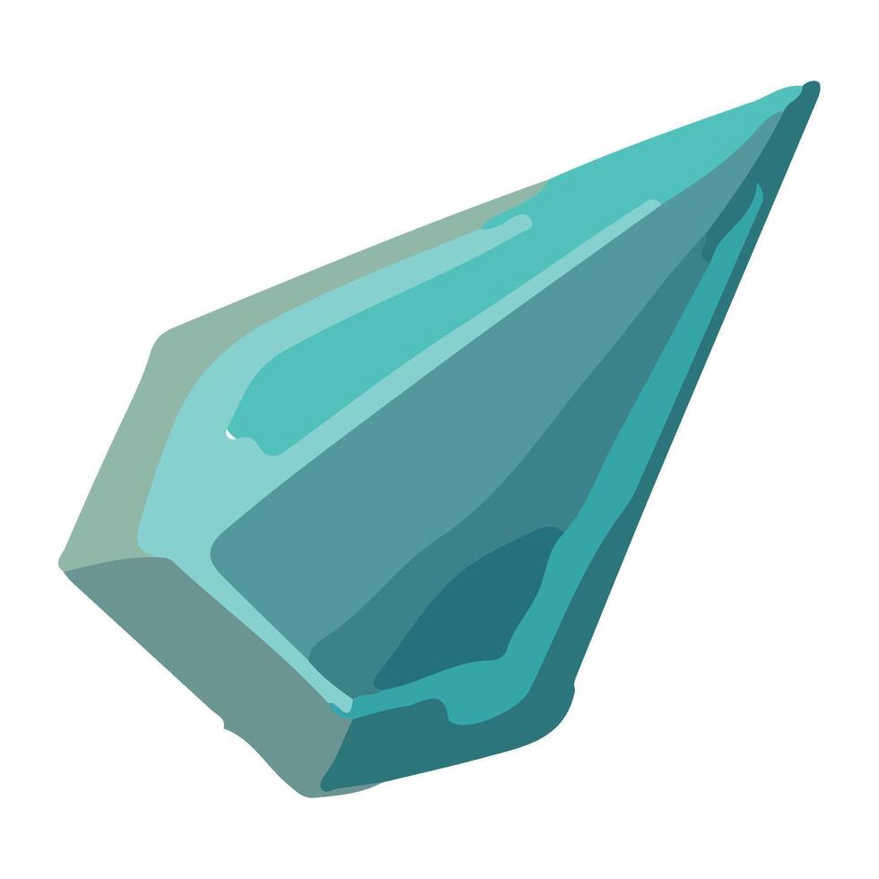 green quartz gem luxury icon isolated vector