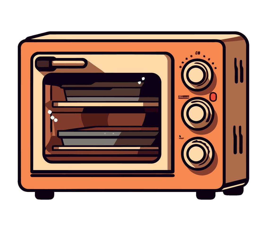 Vintage radio on white background isolated vector