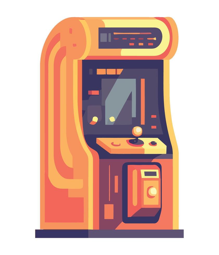 game machine casino retro icon isolated vector
