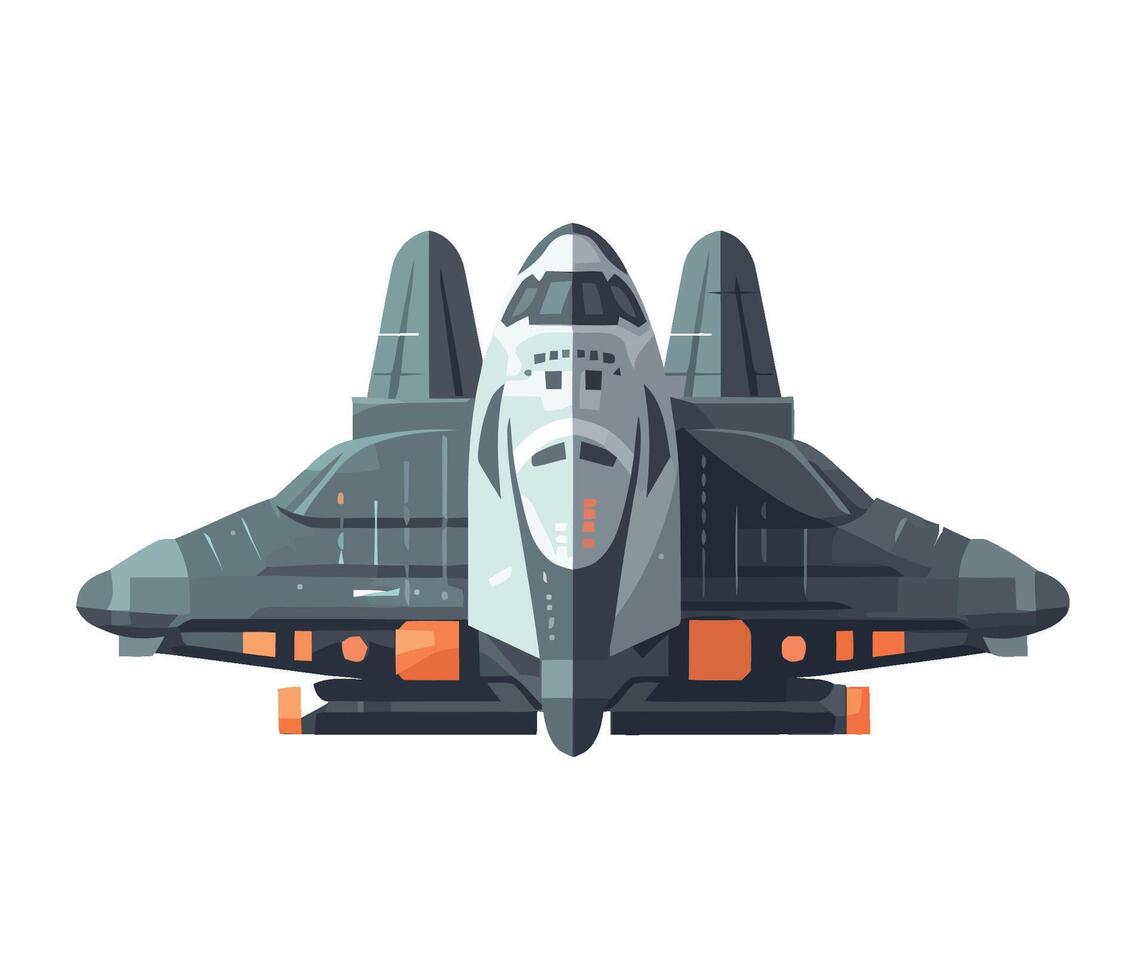 Flying military planes show aggression in conflict isolated vector