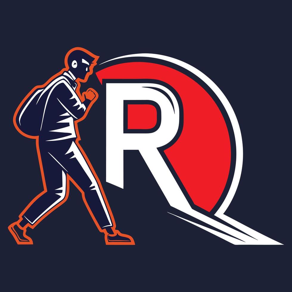 logo the letter R vector
