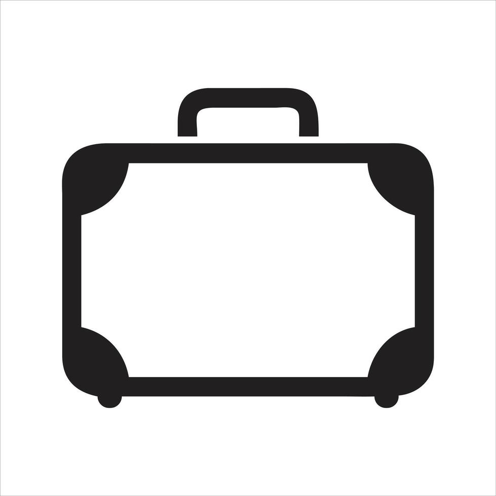 Journey bag icon. Travel suitcase icon vector