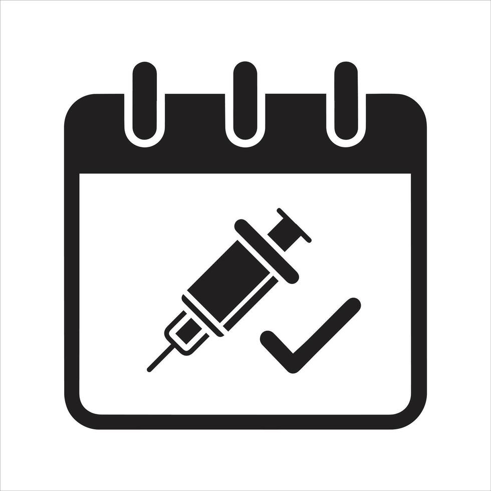 Vaccine certificate icon. Vaccination status. Medical card icon vector