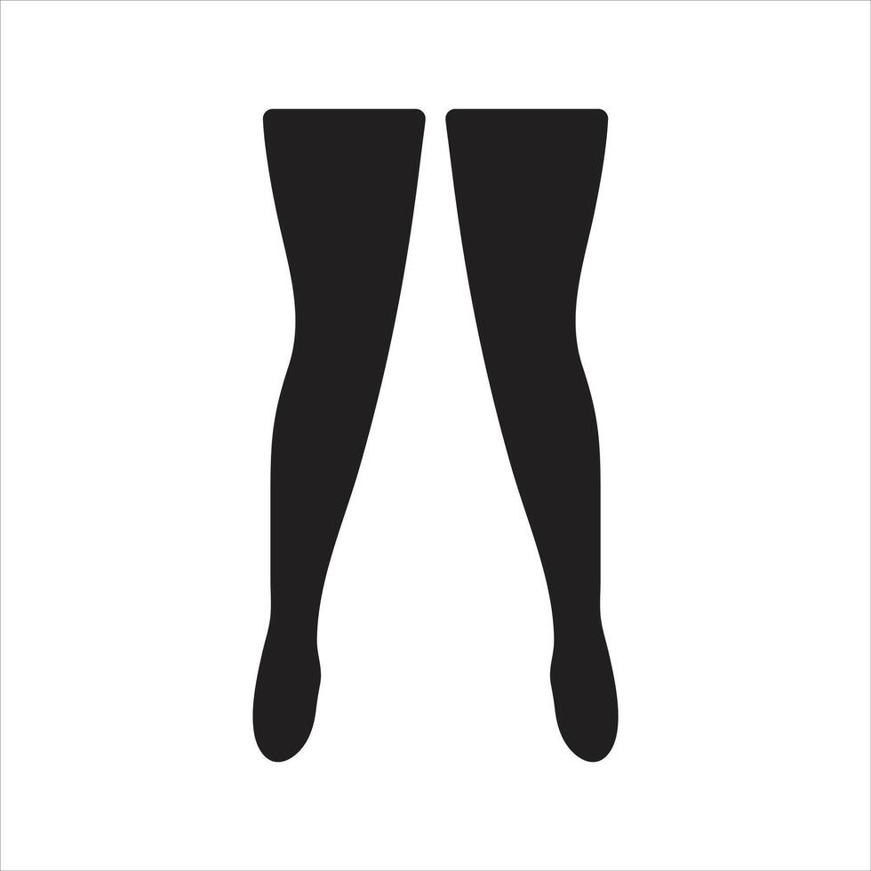Woman legs icon. Body care icon vector