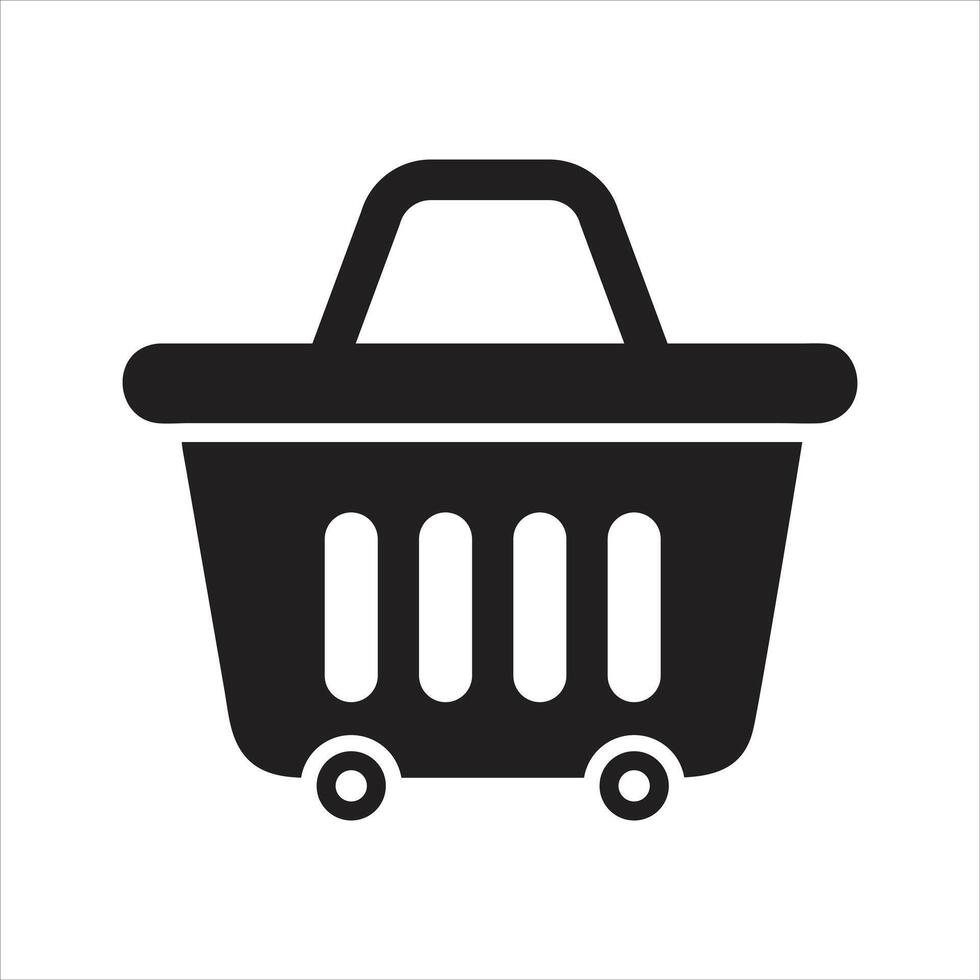 Shopping basket icon. Cost of living icon vector