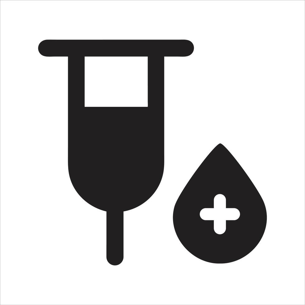 Clinical analysis result icon, lab blood test, medicine report, medical check up, health check icon vector