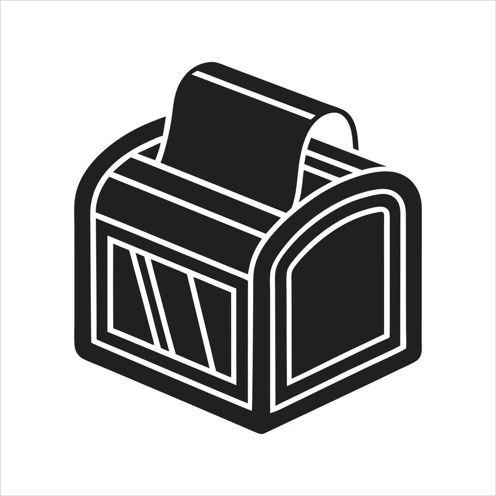 Paper towel dispenser icon vector