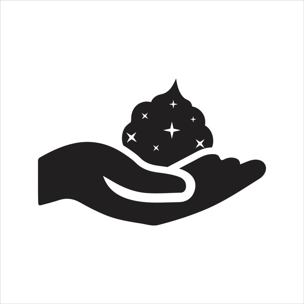 Sparkle foam icon. Skin care icon vector