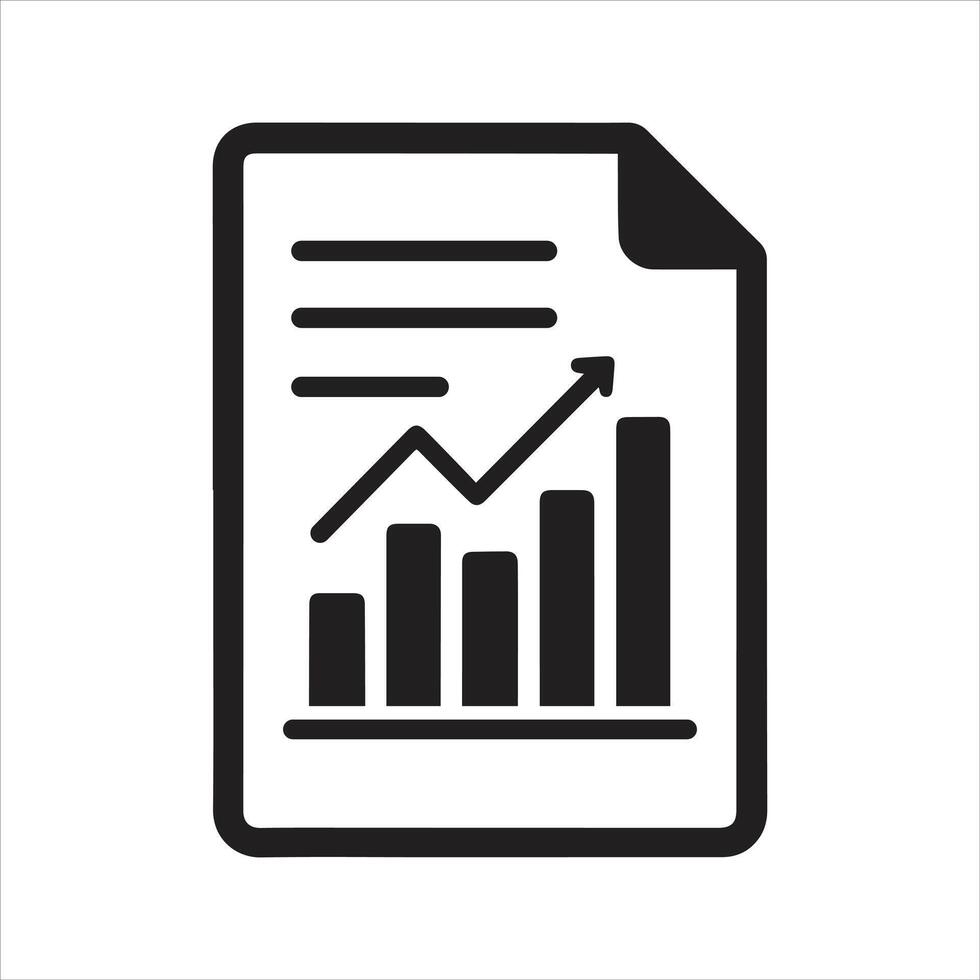 Business report icon. Audit and analysis icon vector
