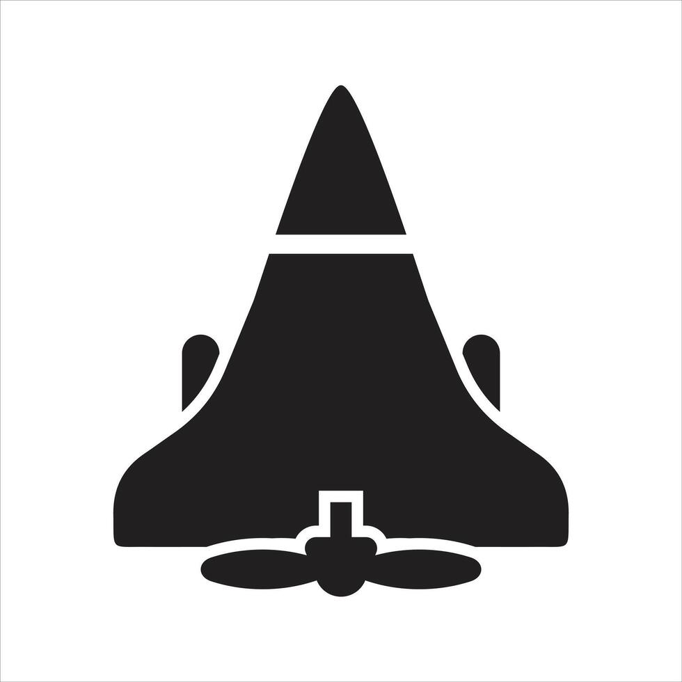 Military drone icon vector