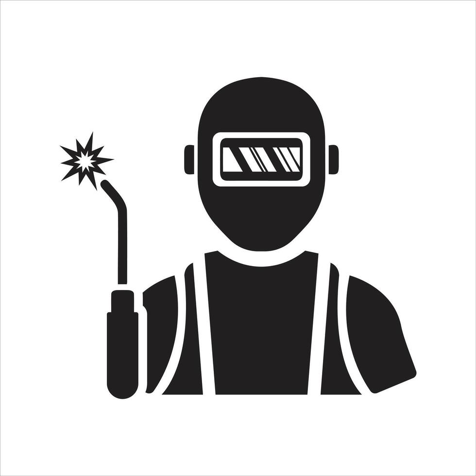 Welder icon. Welding icon vector