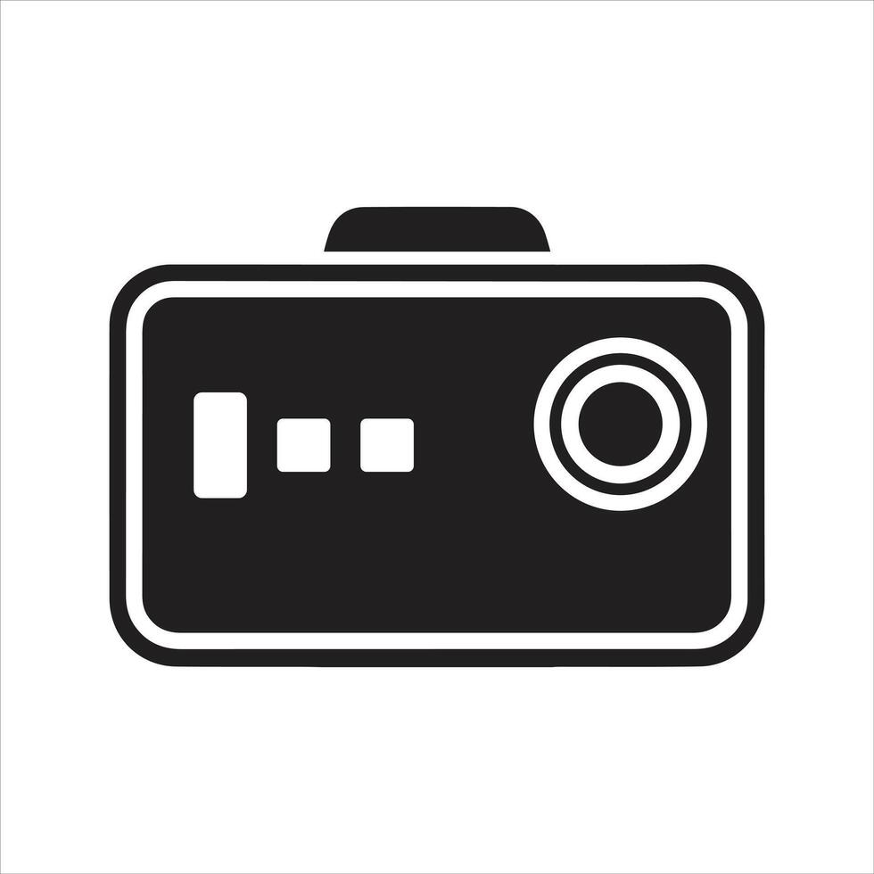 Camera icon. and glyph vector