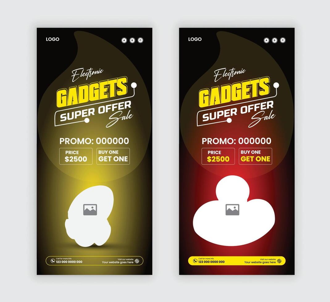 New best-selling speaker Dl flyer template Or black Friday super sale Electronic gadgets sale handbill, and wireless speaker Rack card design layout vector