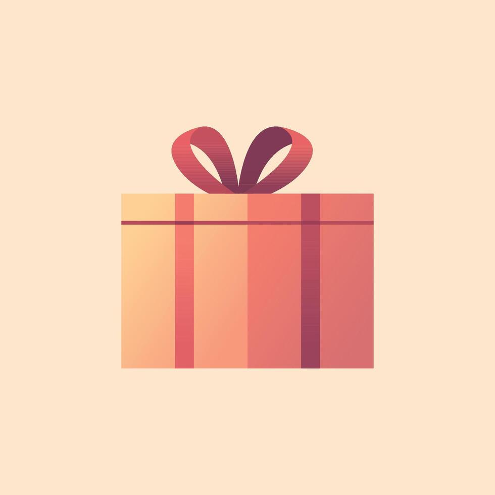 Gift box cartoon illustration vector