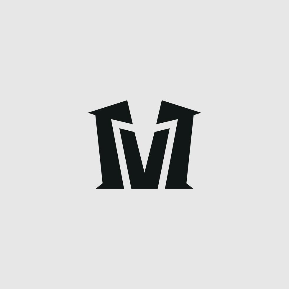 Initial MV, VM letter logo design vector