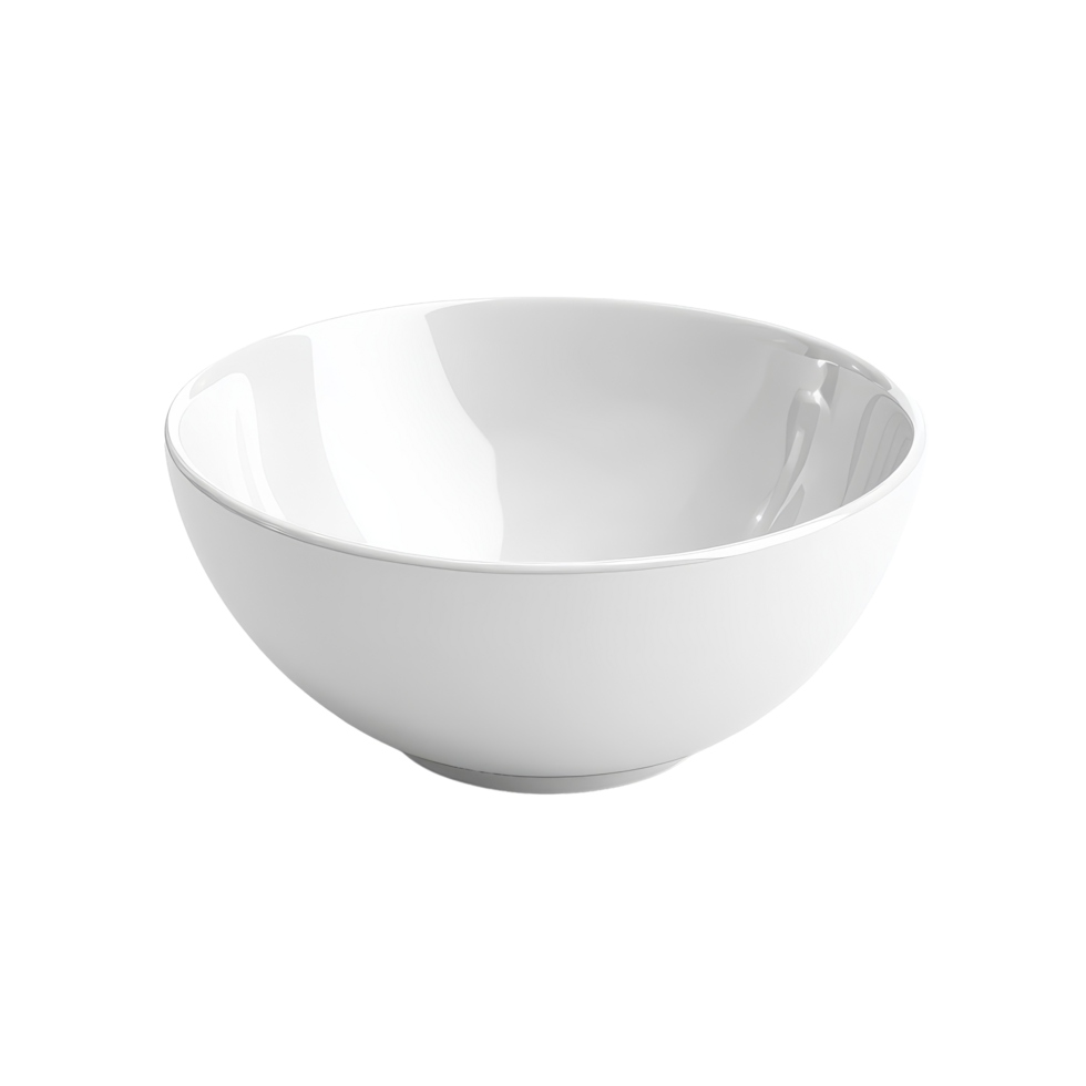 Empty transparent bowl isolated on a clean transparent background, perfect for food presentations or culinary styling, empty bowl isolated on transparent background png