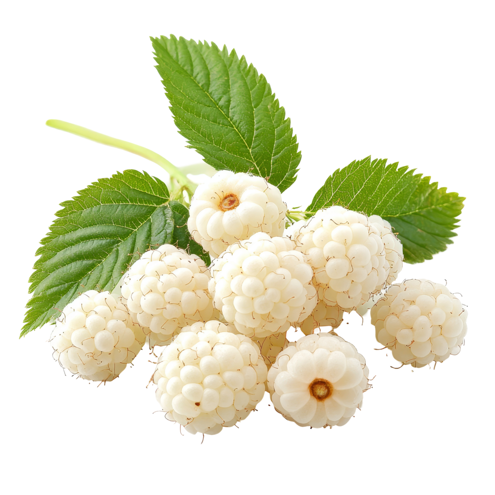 Fresh transparent raspberries on a clean transparent background showcasing their unique texture and appearance, transparent raspberries isolated on transparent background png