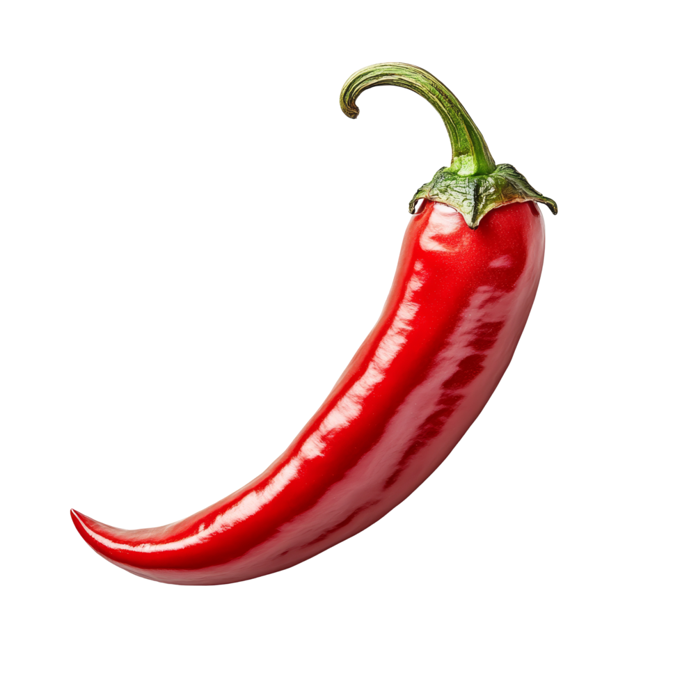 Sliced red chili pepper isolated on a transparent background showcasing its vibrant color and texture for culinary use, Slice red chili isolated on transparent background png