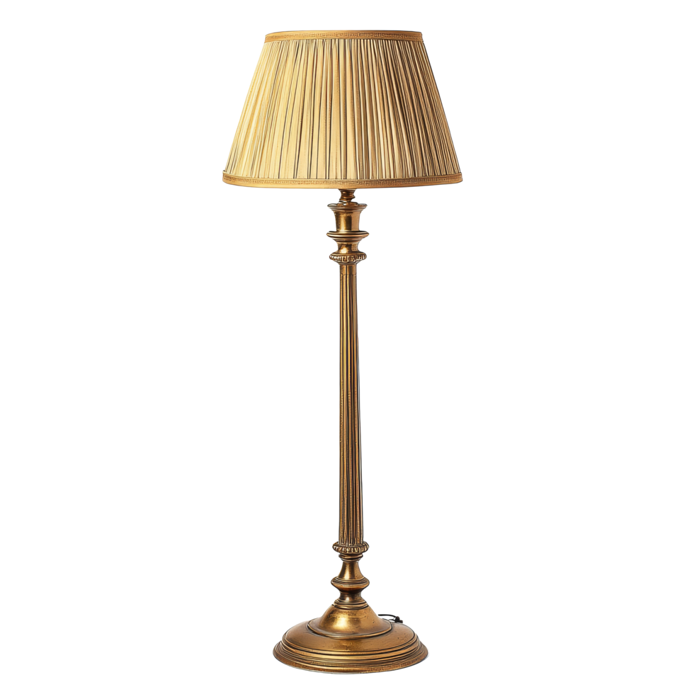 Elegant candlestick floor lamp on a transparent background for stylish interior decor, Candlestick Floor Lamp isolated on transparent background or transparent backgroud png
