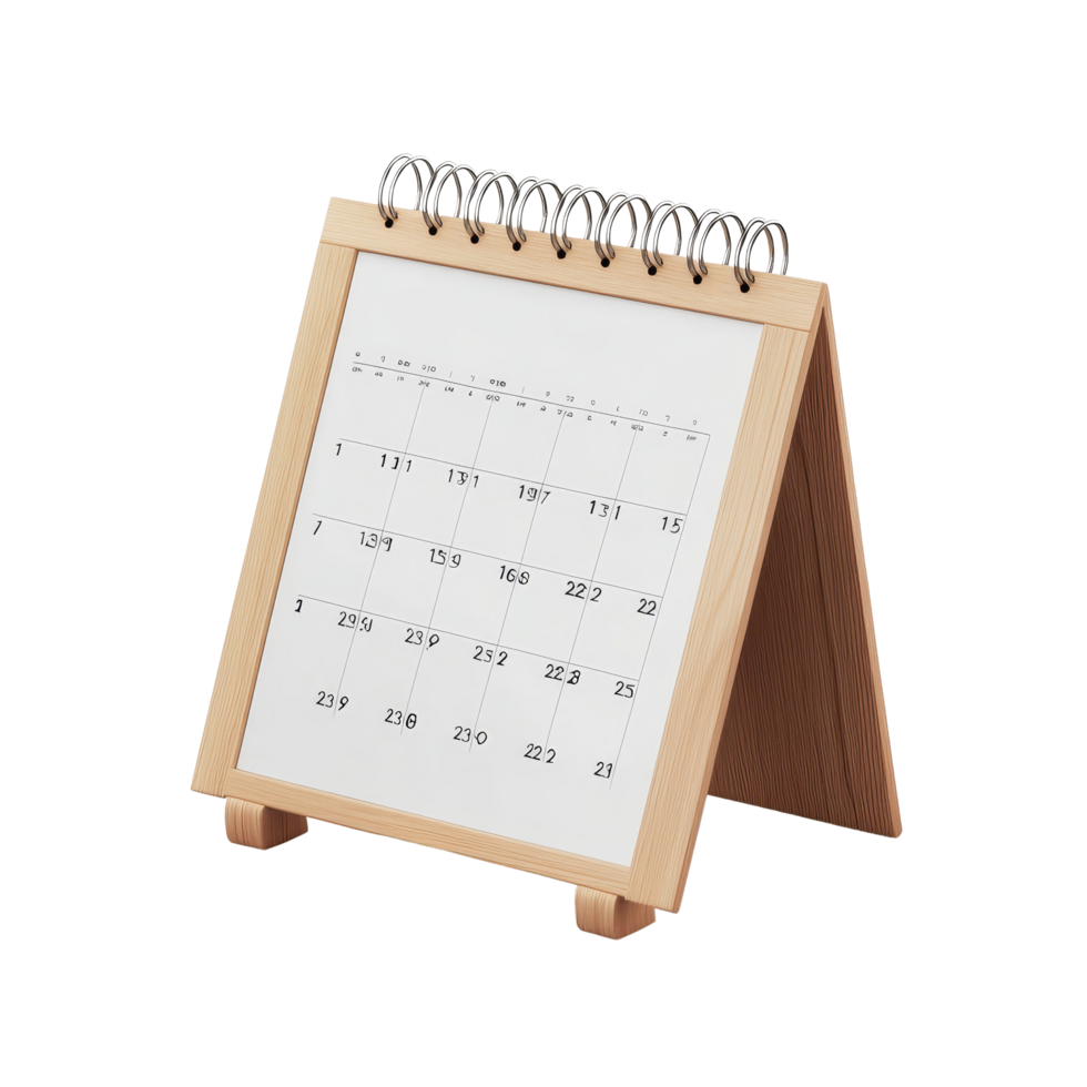 Table calendar for July displayed in a minimalist style against a transparent background for planning and organization, table calendar 2025 july isolated on transparent background png