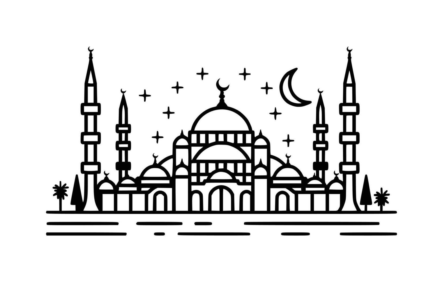 Turkey building icon, Turkey building on white background. vector