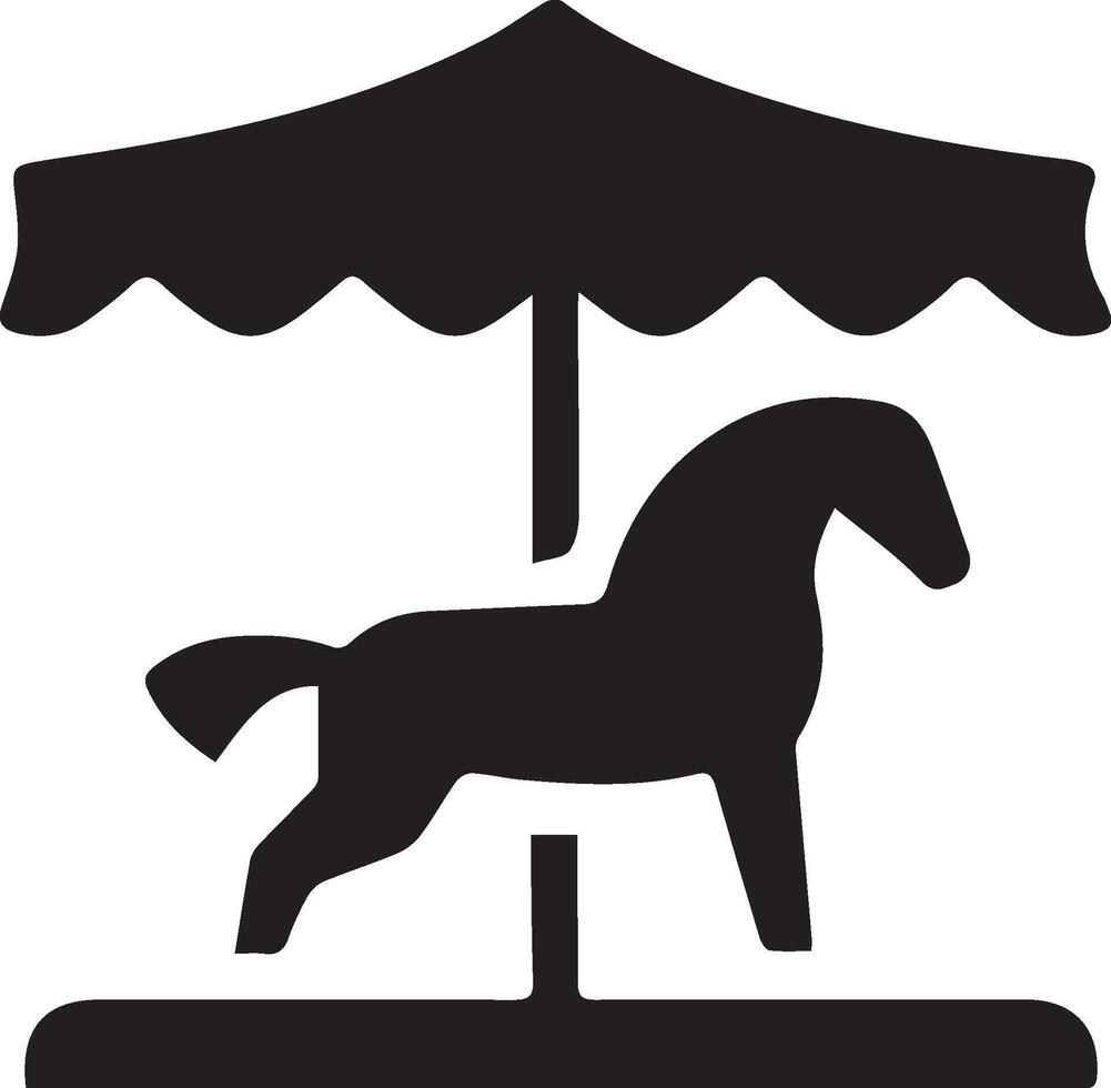 Modern Black and White Horse Symbol Illustration. Elegant Simple Horse Icon for Profesional Business Logo Branding vector