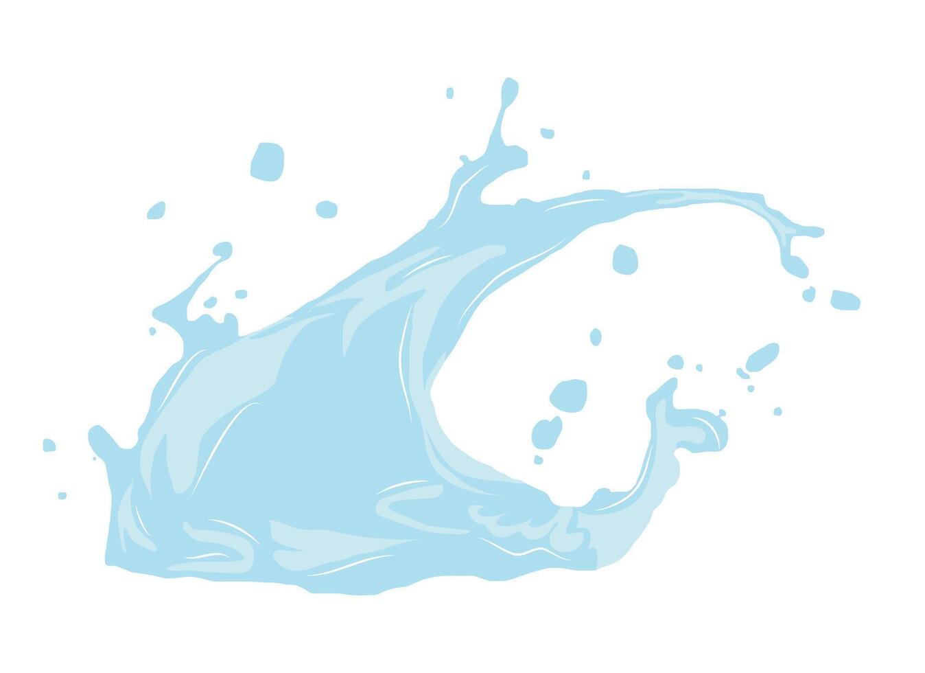 large splash of spilled liquid on the surface88 vector