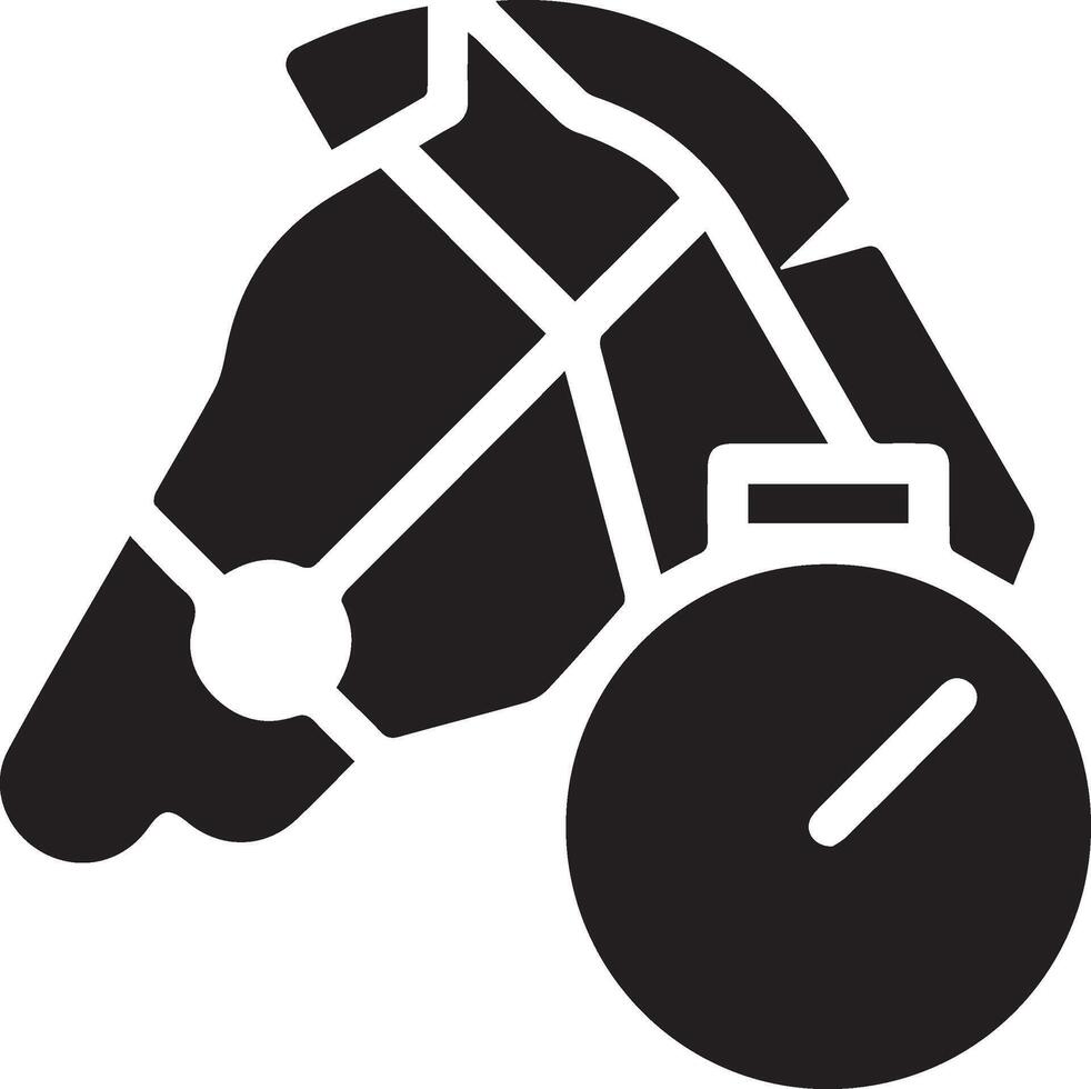 Modern Black and White Horse Symbol Illustration. Elegant Simple Horse Icon for Profesional Business Logo Branding vector