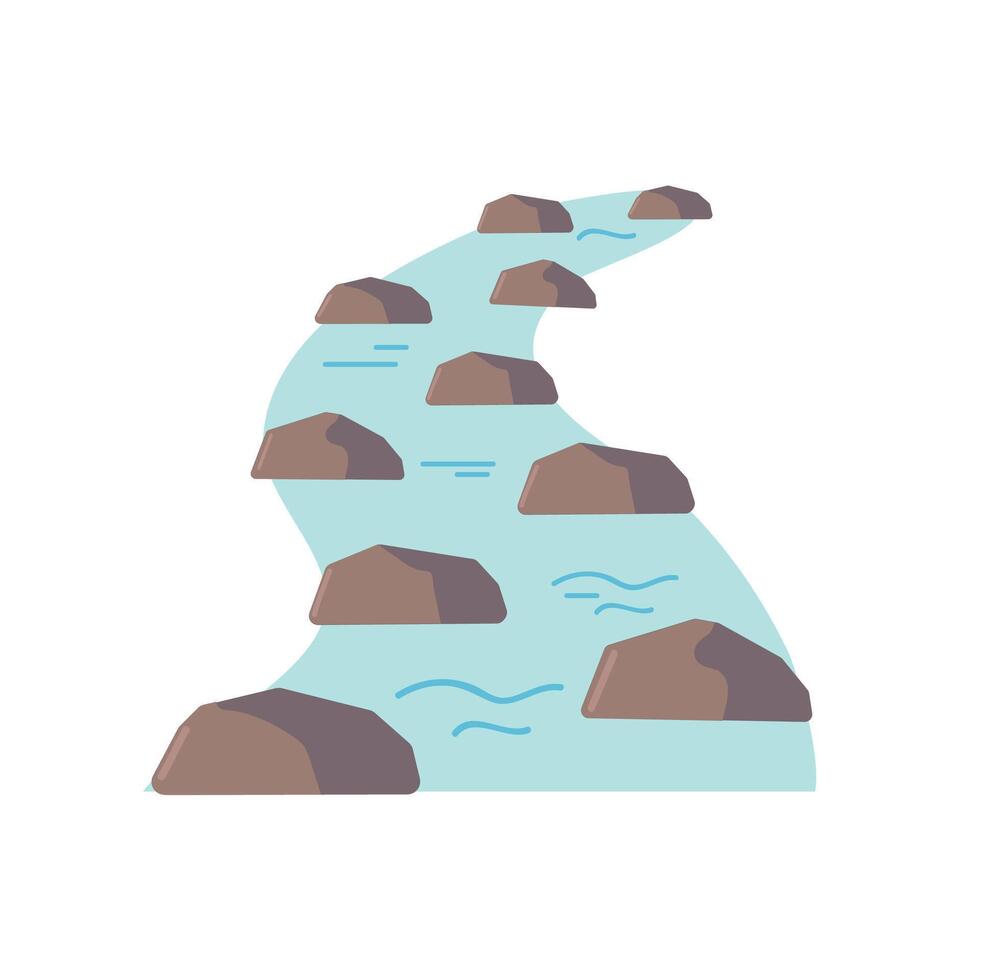 Stepping stones icon clipart avatar logotype isolated illustration vector