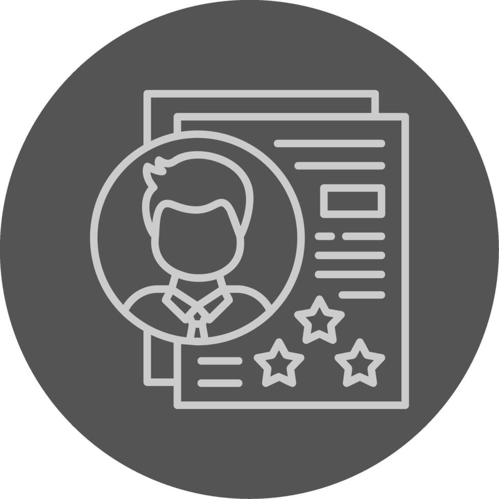 Recruitment Outline Style Icon vector