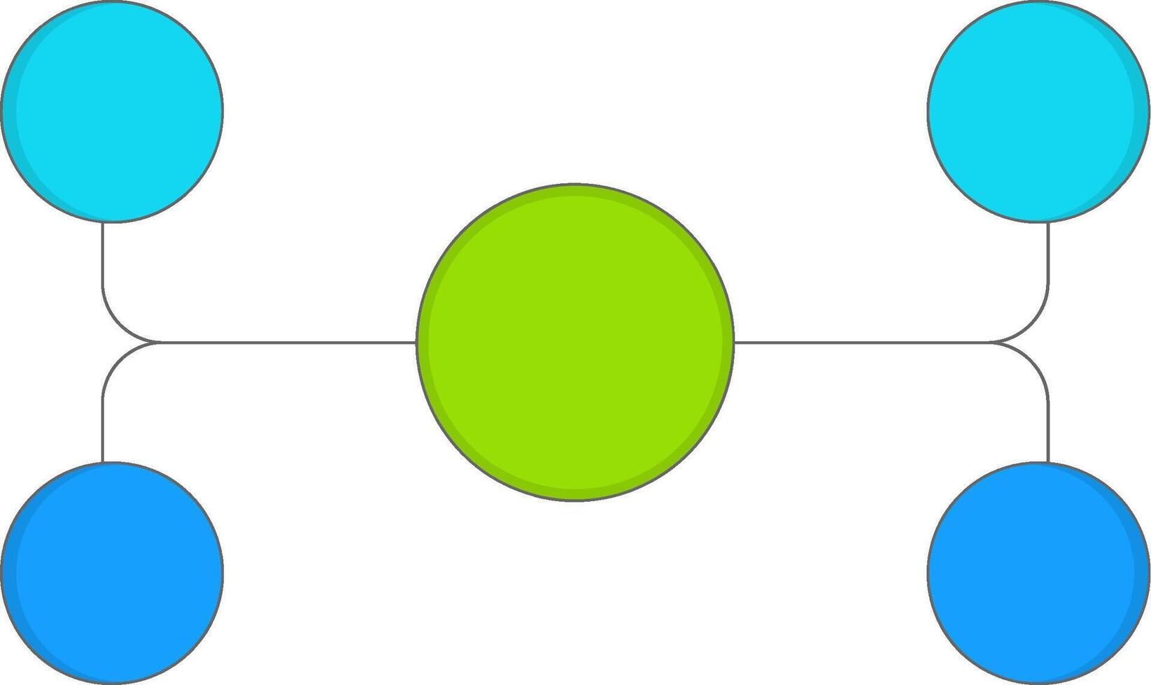 Flow Chart Filled Style Element vector