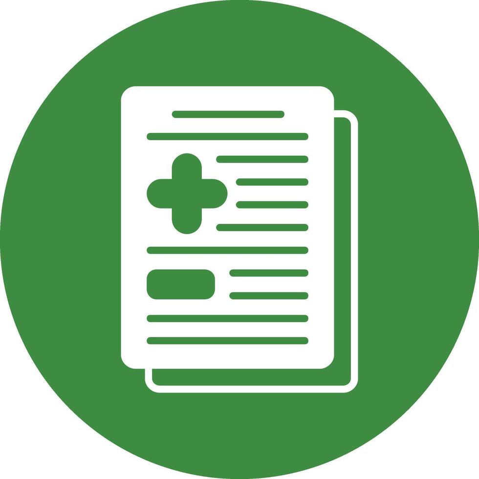 Checkup Glyph Style Icon vector