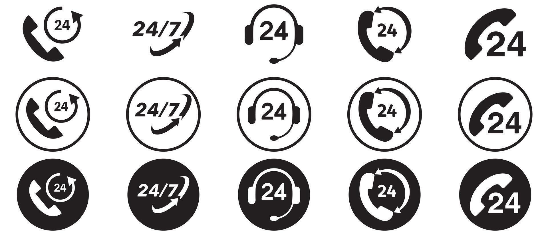 Clock . Set arrow icon. Illustration EPS 10 vector