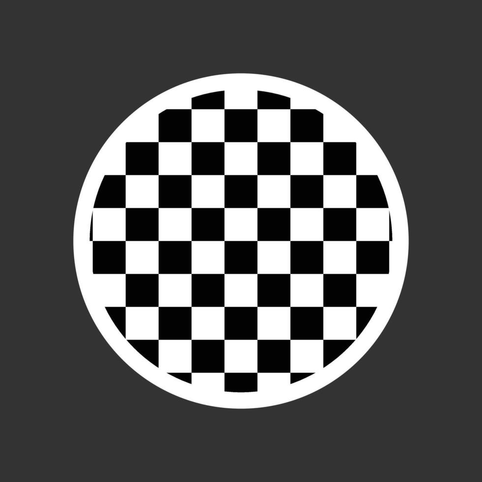 Board pattern circle icon. Round shape design vector