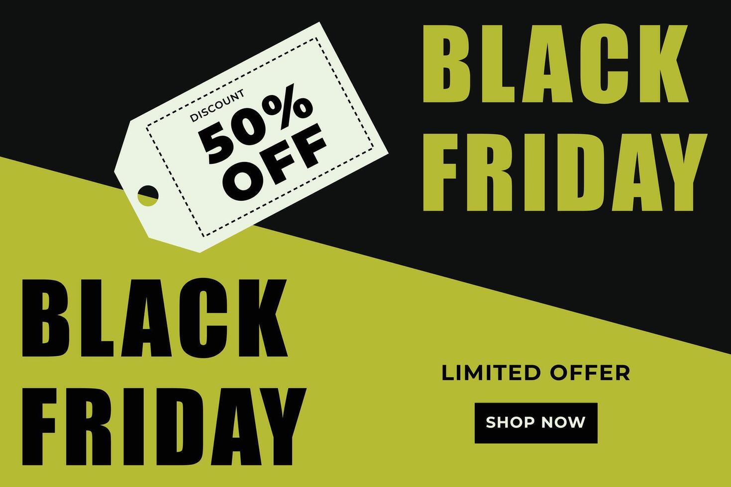 simple black friday background template vector