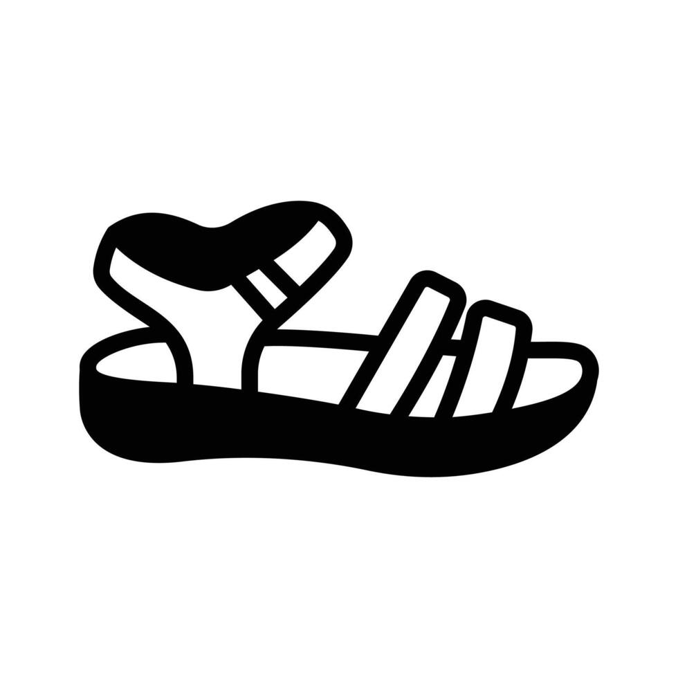 Take a look at this creative icon of sandals in modern style vector