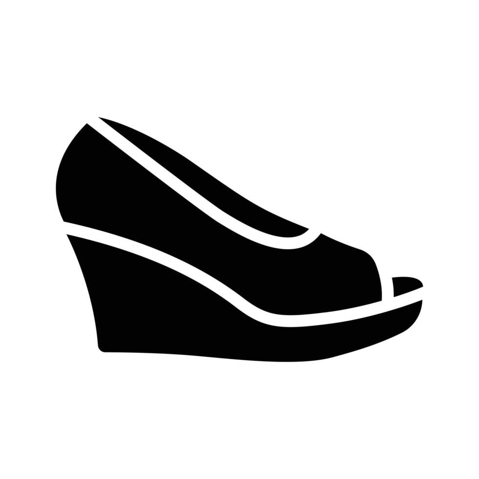 Get this amazing icon of wedge sandal in modern style vector