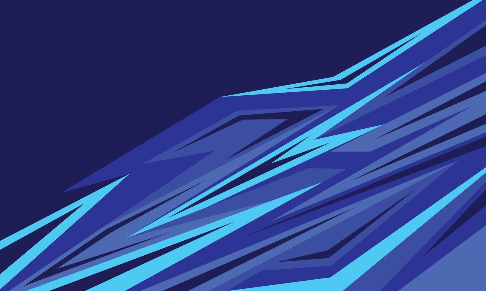 Modern background car wrap sticker abstract blue geometric stripes racing style vector